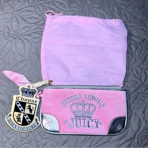 Juicy Couture Pink and Silver Coin Purse